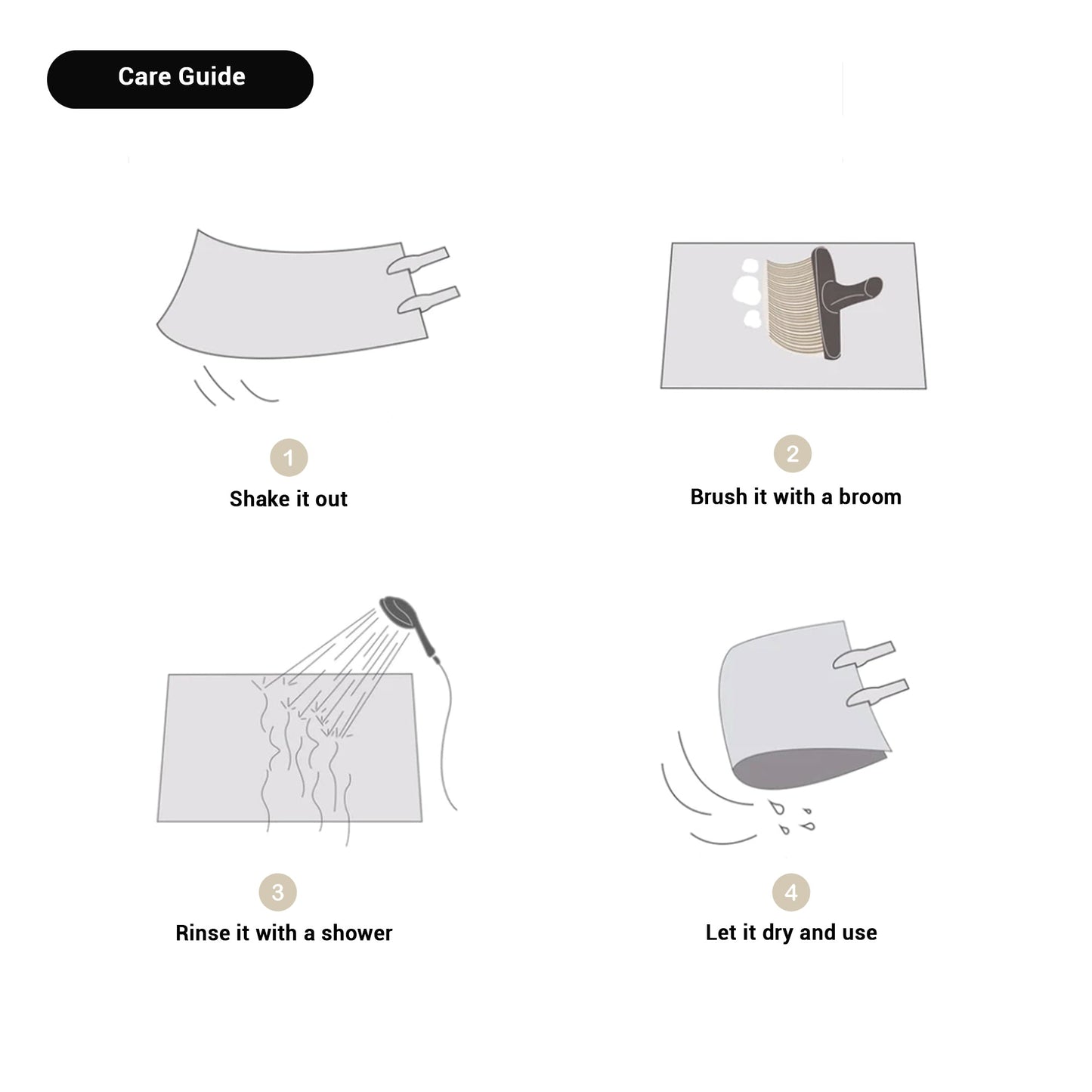 Minimalist Plush Tufted Bath Mat | Matty