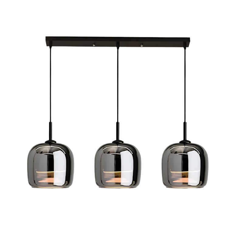 Black Glass Pendant Light