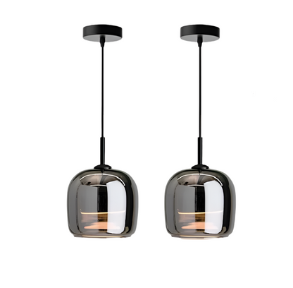 Black Glass Pendant Light