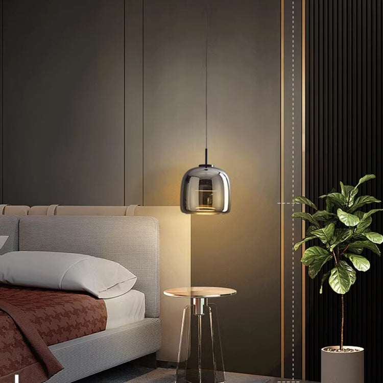 Black Glass Pendant Light