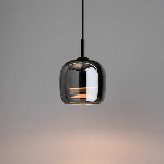 Black Glass Pendant Light
