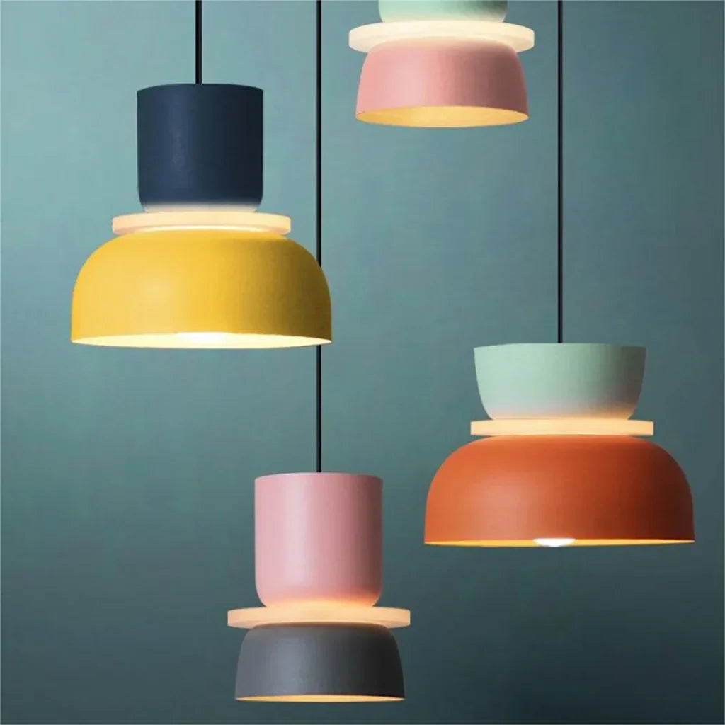 Color Block Nordic Pendant Light