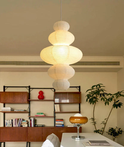 Embossed Rice Paper Cloud Pendant Light | Kumora