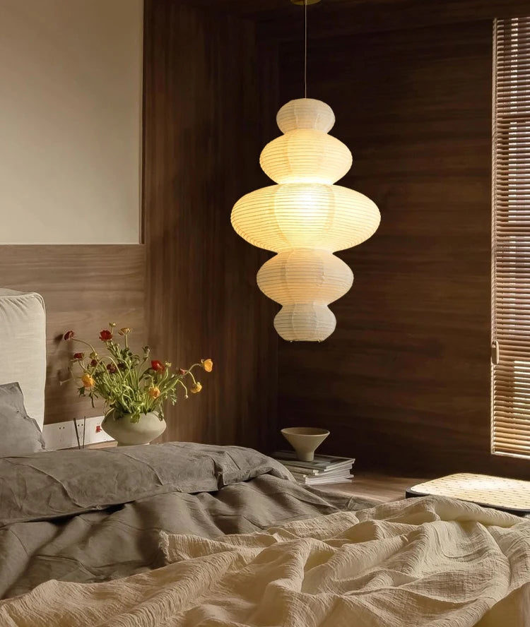 Embossed Rice Paper Cloud Pendant Light | Kumora