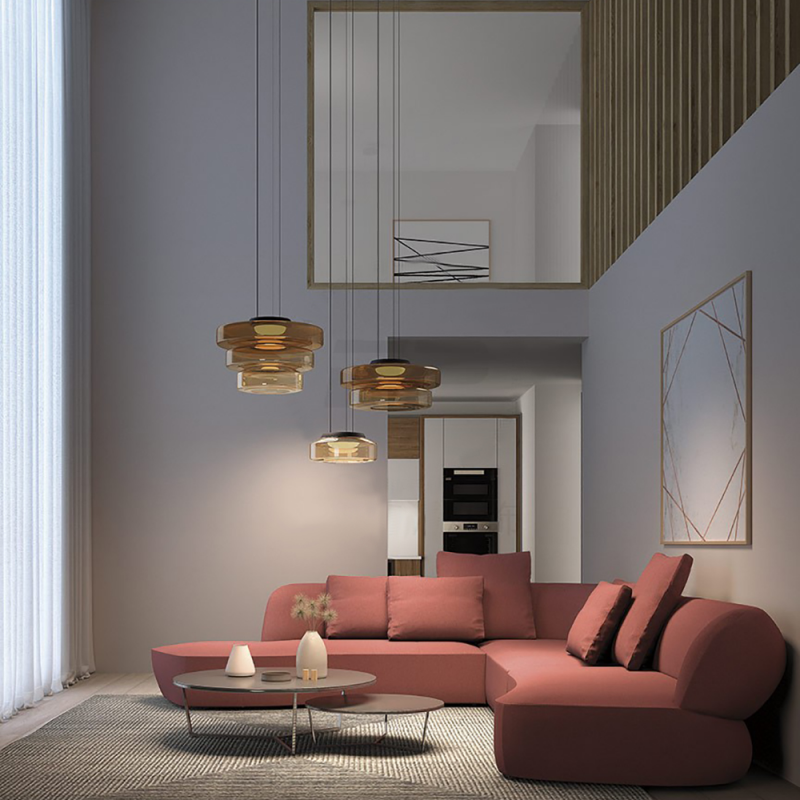 Glass Pendant Light Fixture