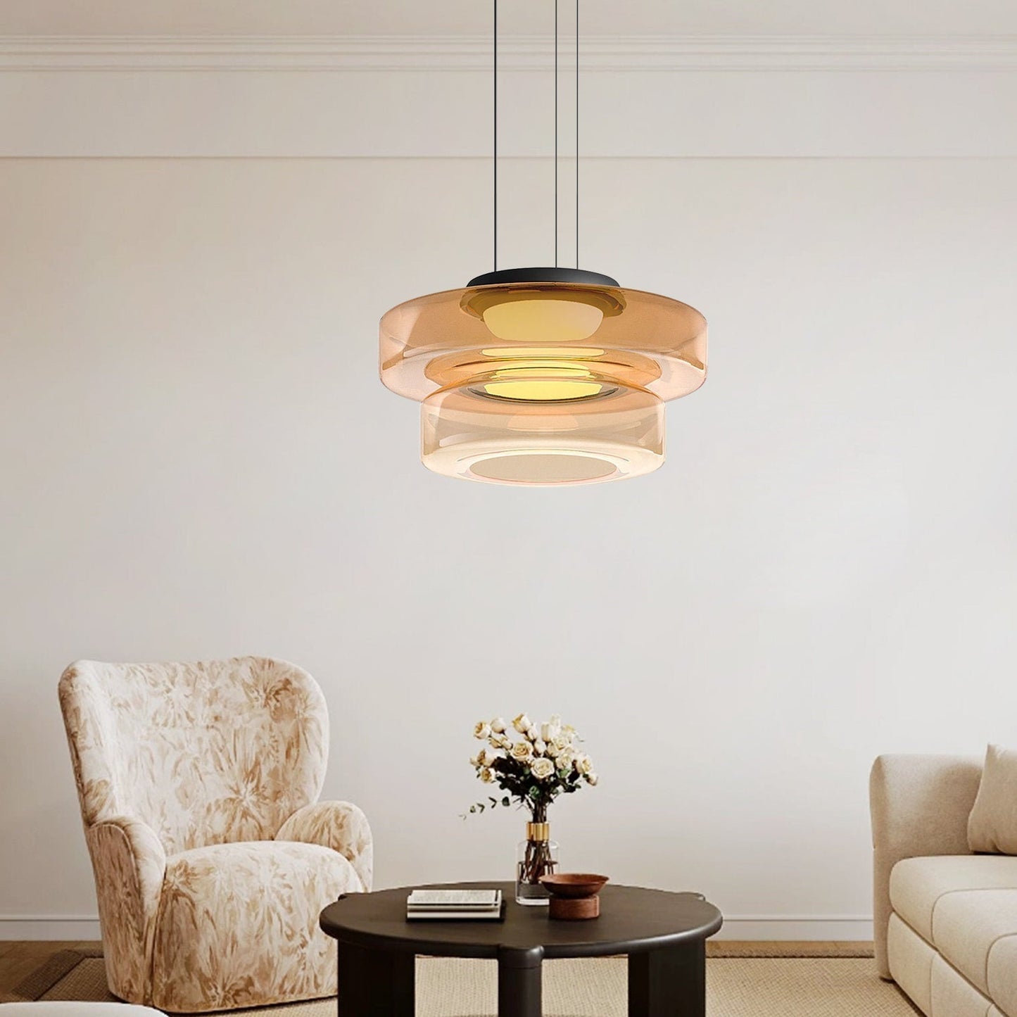 Glass Pendant Light Fixture