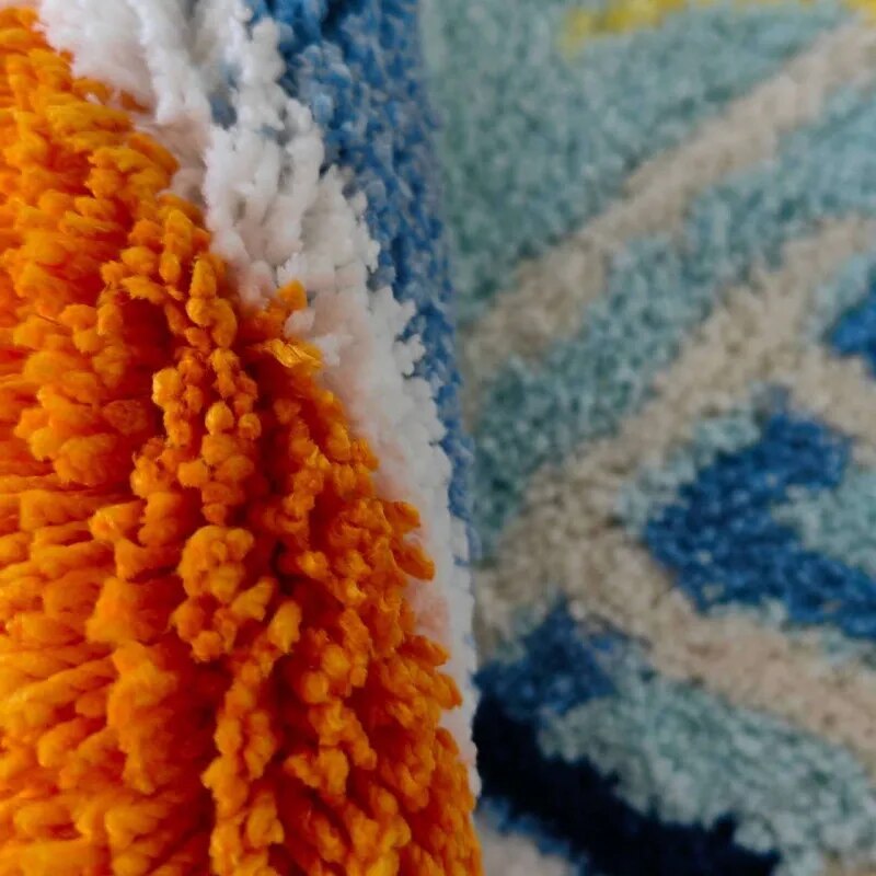 Handcrafted Summer Poolside Tufted Rug Set | Taira