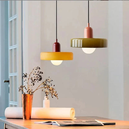 Modern Art Glass Stone Pendant Light | Minori11