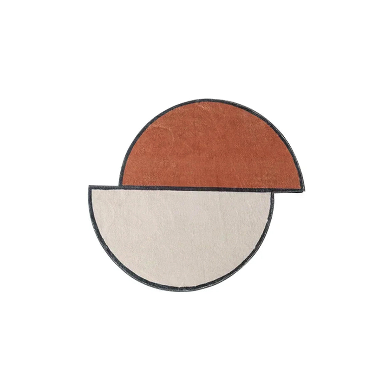 Modern Geometric Half-Moon Rug | Haveni