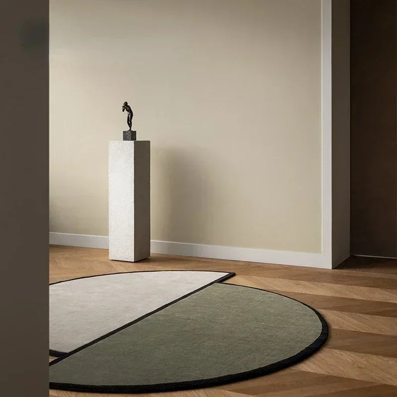 Modern Geometric Half-Moon Rug | Haveni