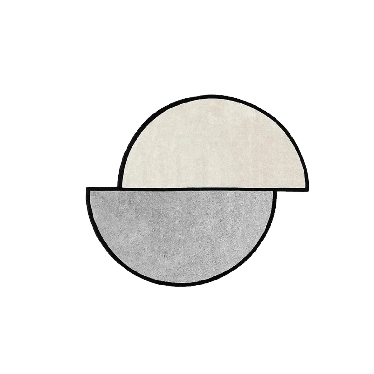 Modern Geometric Half-Moon Rug | Haveni