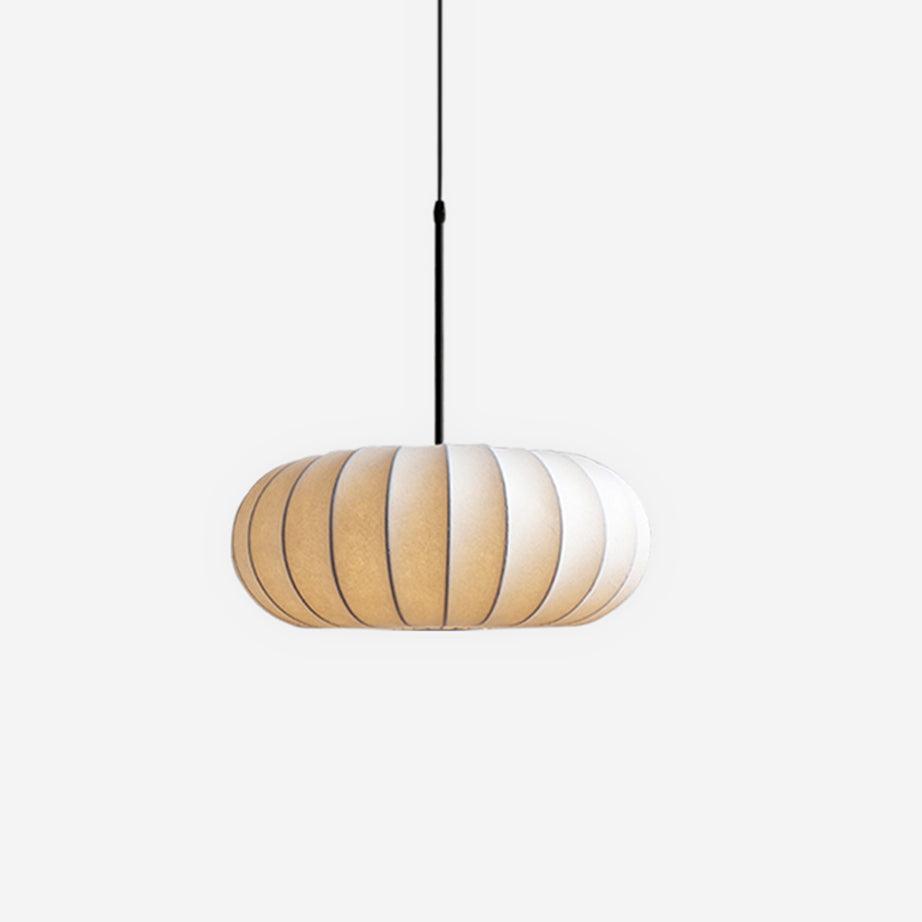 Pendant Light with Metal and Fabric