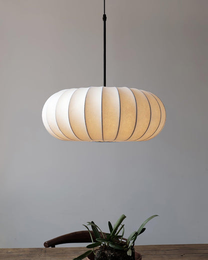 Pendant Light with Metal and Fabric