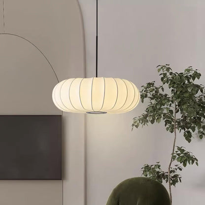 Pendant Light with Metal and Fabric