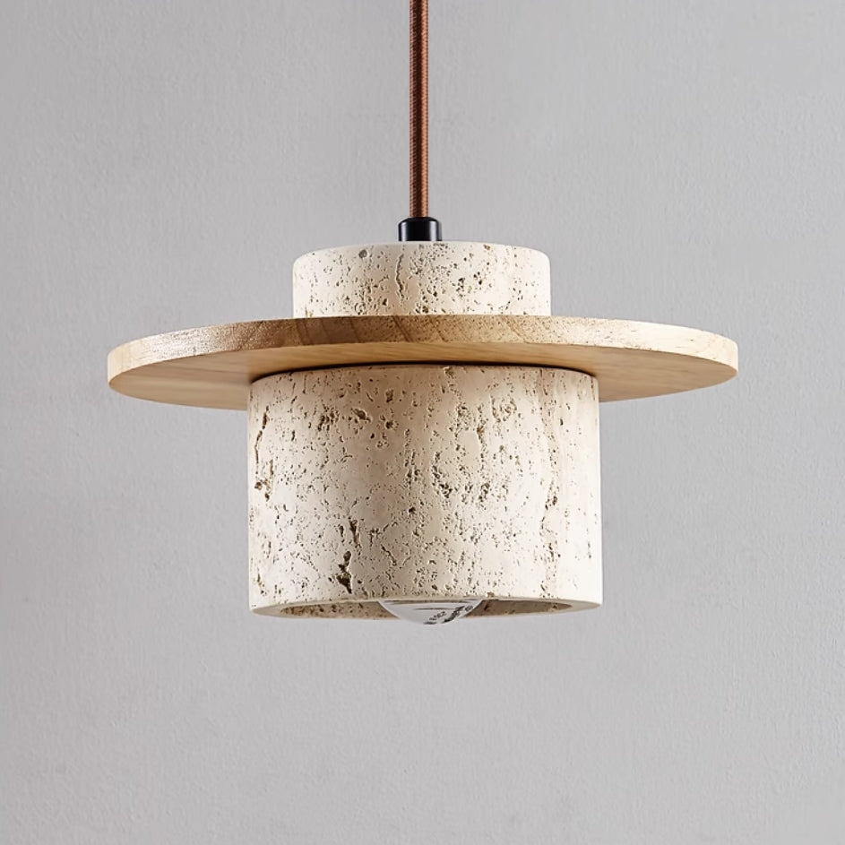 Travertine Pendant Light Fixture