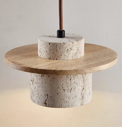 Travertine Pendant Light Fixture
