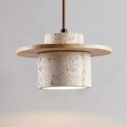 Travertine Pendant Light Fixture