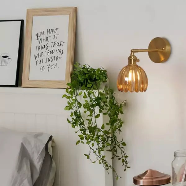 Tulip Glass Wall Sconce
