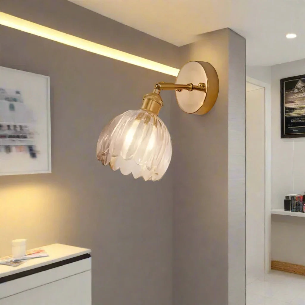 Tulip Glass Wall Sconce